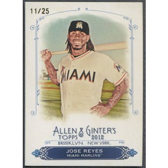 2012 Topps Allen and Ginter #RC40 Jose Reyes Rip Card (Card Has Been Ripped & Removed) #11/25