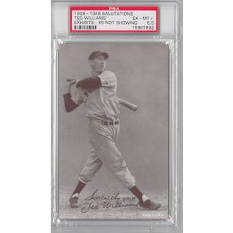 1939-1946 Salutations Baseball Ted Williams Exhibits #9 PSA 6.5 (EX-MT+) *7892