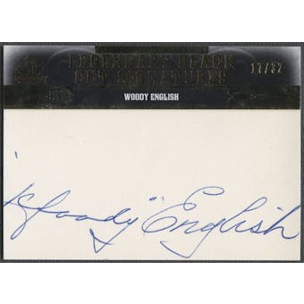 2011 SP Legendary Cuts #CHINWE Woody English Legendary Black Signatures Cut Auto #17/32