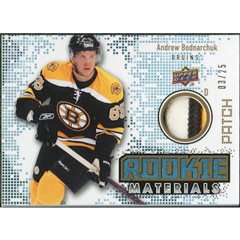 2010/11 Upper Deck Rookie Materials Patches #RMAB Andrew Bodnarchuk /25