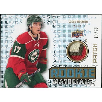 2010/11 Upper Deck Rookie Materials Patches #RMCW Casey Wellman /25