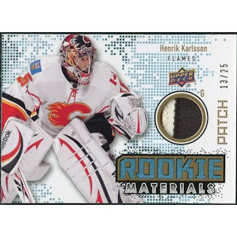 2010/11 Upper Deck Rookie Materials Patches #RMHK Henrik Karlsson /25