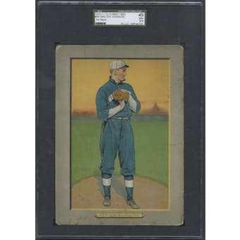 1910/11 T3 Turkey Red (Ad Back) Baseball #99 Walter Johnson SGC 45 (VG+ 3.5) *6019