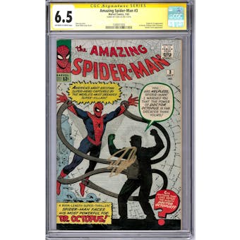 Amazing Spider-Man #3 CGC 6.5 Stan Lee Siganture Series (OW-W) *1590971003*