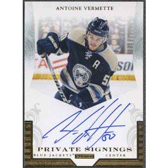 2011/12 Panini #AV Antoine Vermette Private Signings Auto