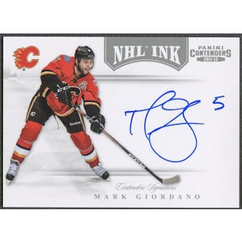 2011/12 Panini Contenders #5 Mark Giordano NHL Ink Auto