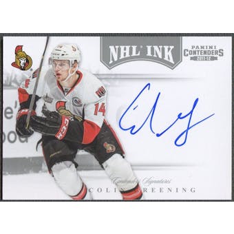 2011/12 Panini Contenders #40 Colin Greening NHL Ink Auto