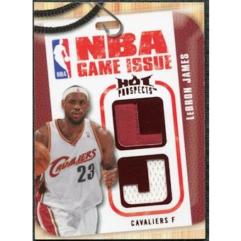 2008/09 Upper Deck Hot Prospects NBA Game Issue Jerseys Red #NBALJ LeBron James 17/25