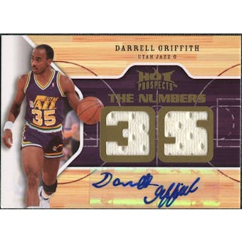 2008/09 Upper Deck Hot Prospects Numbers Game Autographs Jerseys #NGGR Darrell Griffith Autograph /35
