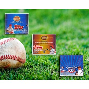 COMBO DEAL - 2012 Topps Baseball Retail Boxes (Topps 1, Topps 2, Opening Day)