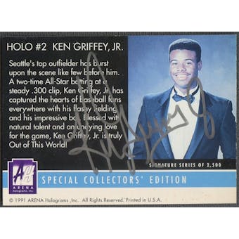 1991 Arena Holograms #AU2 Ken Griffey Jr. Auto