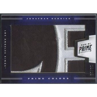 2011/12 Panini Prime #37 Jonathan Bernier Prime Colors Patch Horizontal #19/19