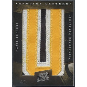 2011/12 Panini Prime #59 Mario Lemieux Genuine Letters Patch Letter "U" #6/7