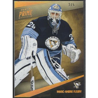 2011/12 Panini Prime #75 Marc-Andre Fleury Gold #2/5
