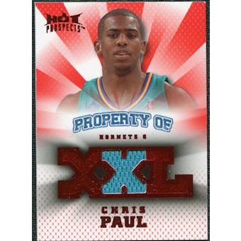 2008/09 Upper Deck Hot Prospects Property of Jerseys Red #POCP Chris Paul /25