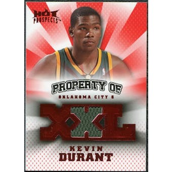 2008/09 Upper Deck Hot Prospects Property of Jerseys Red #POKD Kevin Durant /25