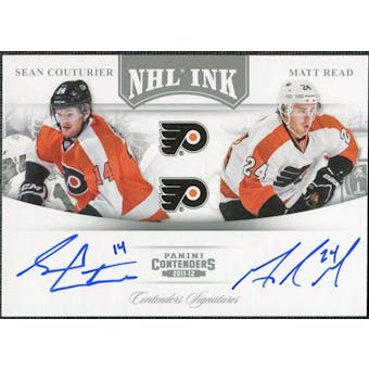 2011/12 Panini Contenders NHL Ink Duals #3 Sean Couturier/Matt Read Autograph