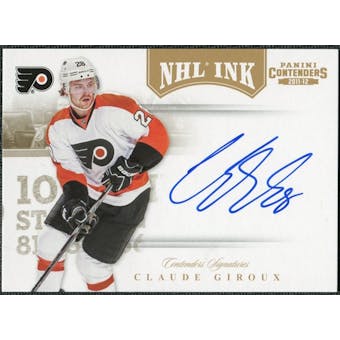 2011/12 Panini Contenders NHL Ink Gold #46 Claude Giroux Autograph /25