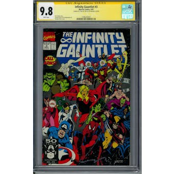 Infinity Gauntlet #3 Stan Lee Signature Series CGC 9.8 (W) *1596242007*