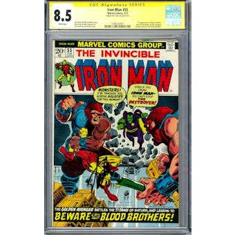 Iron Man #55 CGC 8.5 Stan Lee Signature Series (W) *1596243007*
