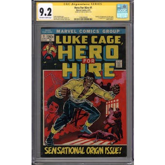 Hero For Hire #1 Stan Lee Signature Series CGC 9.2 (OW-W) *1596246009*