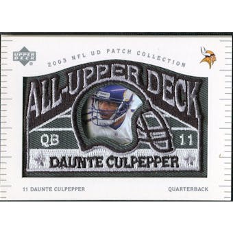 2003 UD Patch Collection All Upper Deck Patches #UD8 Daunte Culpepper