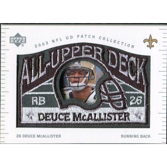 2003 UD Patch Collection All Upper Deck Patches #UD11 Deuce McAllister