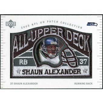 2003 UD Patch Collection All Upper Deck Patches #UD14 Shaun Alexander
