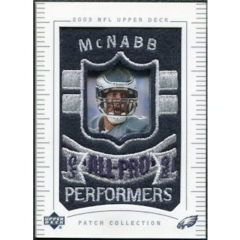 2003 Upper Deck UD Patch Collection #153 Donovan McNabb AP