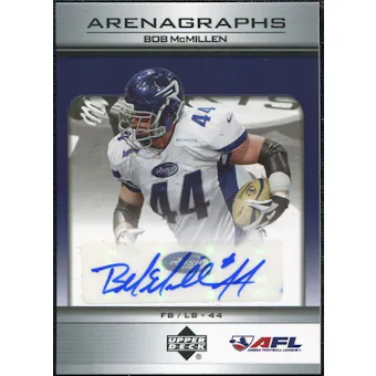 2006 Upper Deck AFL Arenagraphs #BM Bob McMillen Autograph