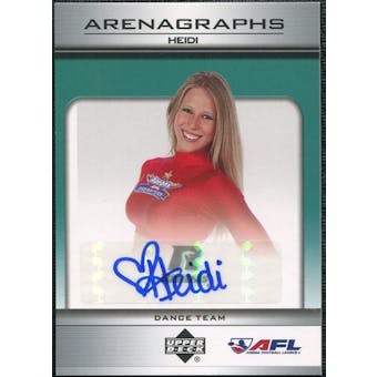2006 Upper Deck AFL Arenagraphs #DHE Dancer: Heidi Autograph
