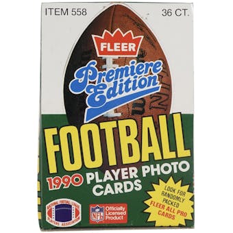 1990 Fleer Football Wax Box