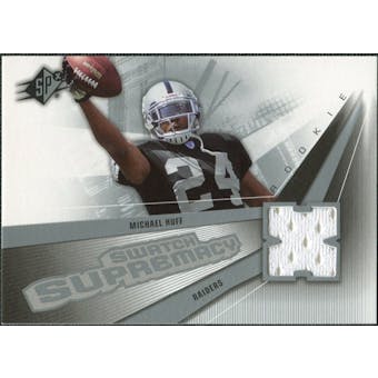 2006 Upper Deck SPx Rookie Swatch Supremacy #SWMH Michael Huff