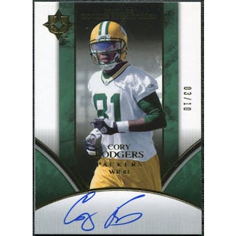 2006 Upper Deck Ultimate Collection Gold #240 Cory Rodgers Autograph 3/10