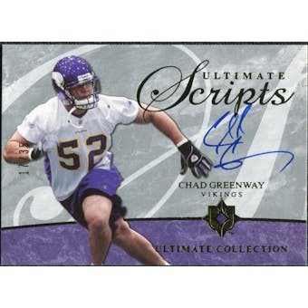 2006 Upper Deck Ultimate Collection Ultimate Scripts #USCCG Chad Greenway Autograph /35