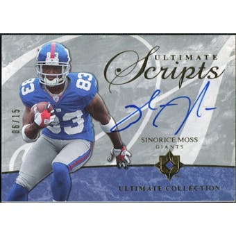 2006 Upper Deck Ultimate Collection Ultimate Scripts #USCSM Sinorice Moss 6/15