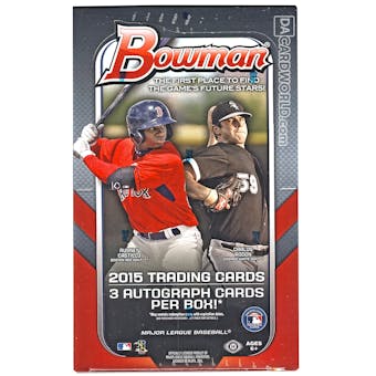 2015 Bowman Baseball Jumbo Box (Reed Buy)