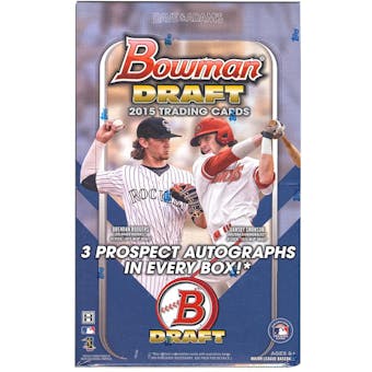 2015 Bowman Draft Picks & Prospects Baseball 8-Box Jumbo Case- DACW Live 30 Spot Random Team Break #2