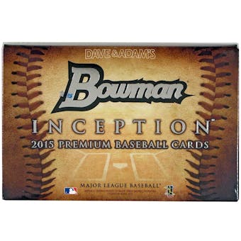 2015 Bowman Inception Baseball Hobby Box (Reed Buy)