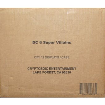 DC Comics Super-Villains Trading Cards 12-Box Case (Cryptozoic 2015)