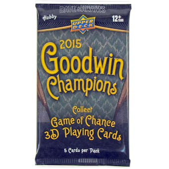 2015 Upper Deck Goodwin Champions Hobby Pack