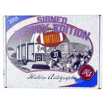 2015 Historic Autograph Signed Jersey Edition Football Hobby Box