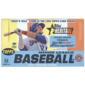 2015 Topps Heritage Minor League Baseball Hobby Box