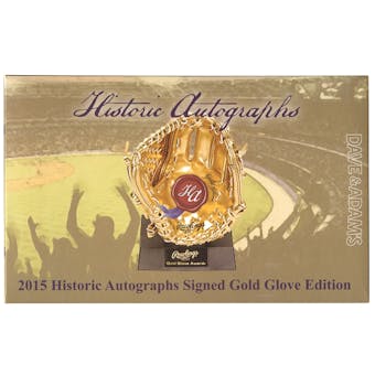 2015 Historic Autograph Gold Glove Signature Edition Baseball Hobby Box