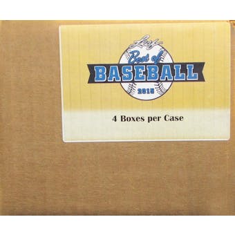 2015 Leaf Best Of Baseball Hobby 4-Box Case