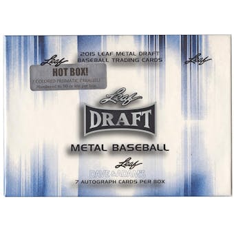 2015 Leaf Metal Baseball Hobby HOT Box (7 Colored Prismatic Parallels #'d to 50!)