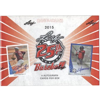 2015 Leaf 25th Baseball Hobby Box
