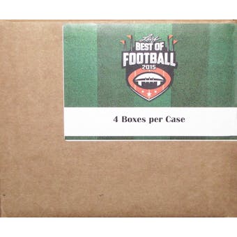 2015 Leaf Best Of Football Hobby 4-Box Case