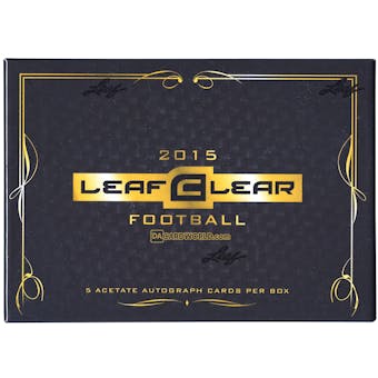 2015 Leaf Clear Football Hobby Box