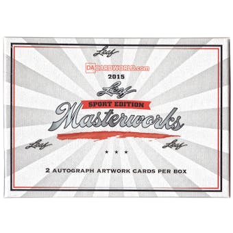 2015 Leaf Masterworks Sport Edition Hobby Box